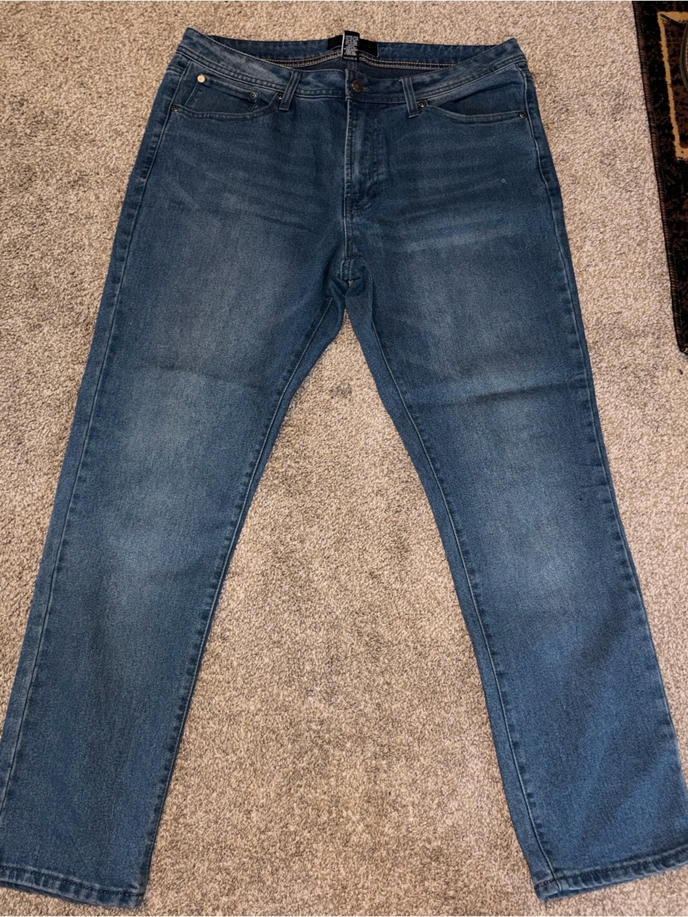 Classic Straight Men’s Jeans in Dark Blue